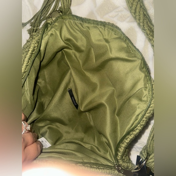 NWT F21  GREEN MACRAME BAG - Picture 8 of 8